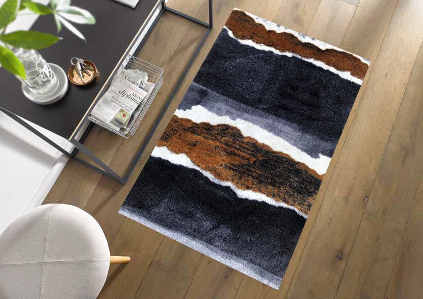 2' x 3' Gray and Brown Abstract Southwest Washable Floor Mat