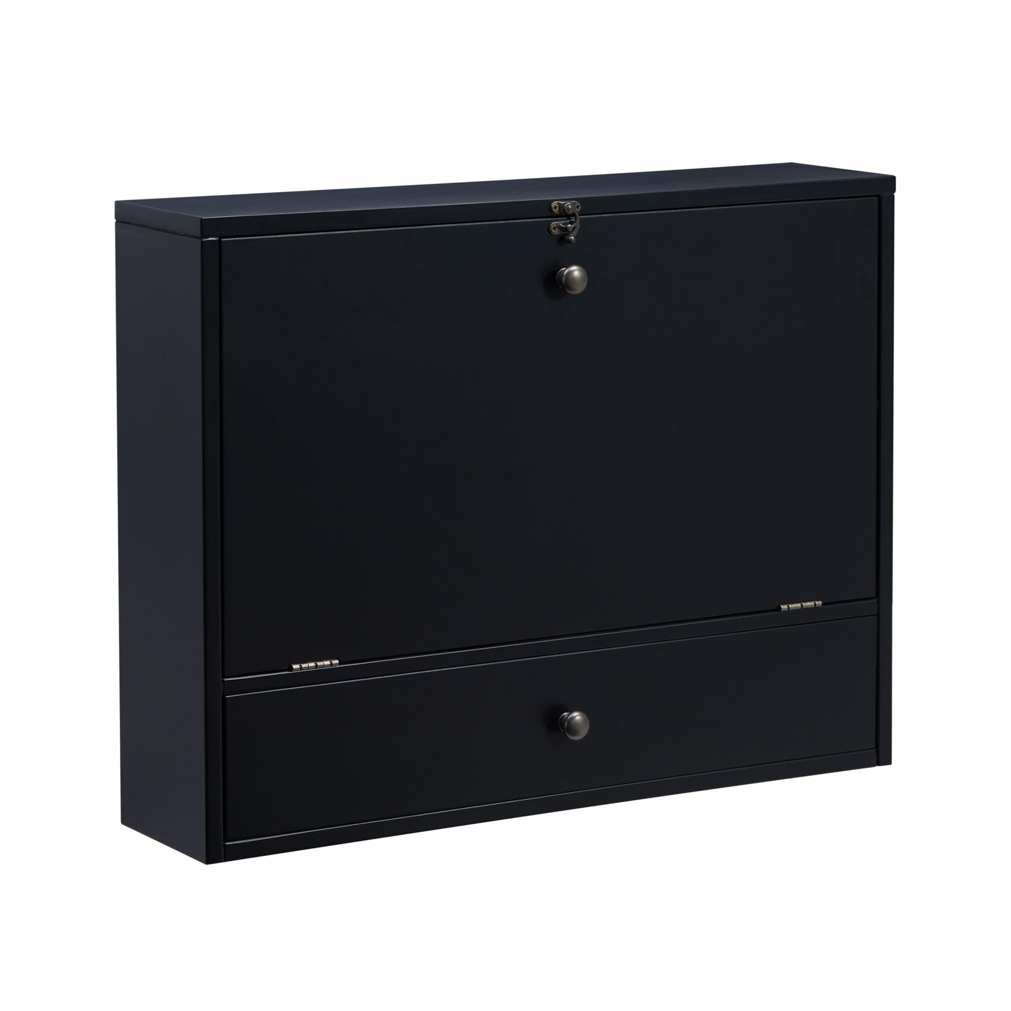 Black Wall Mount Folding Desk