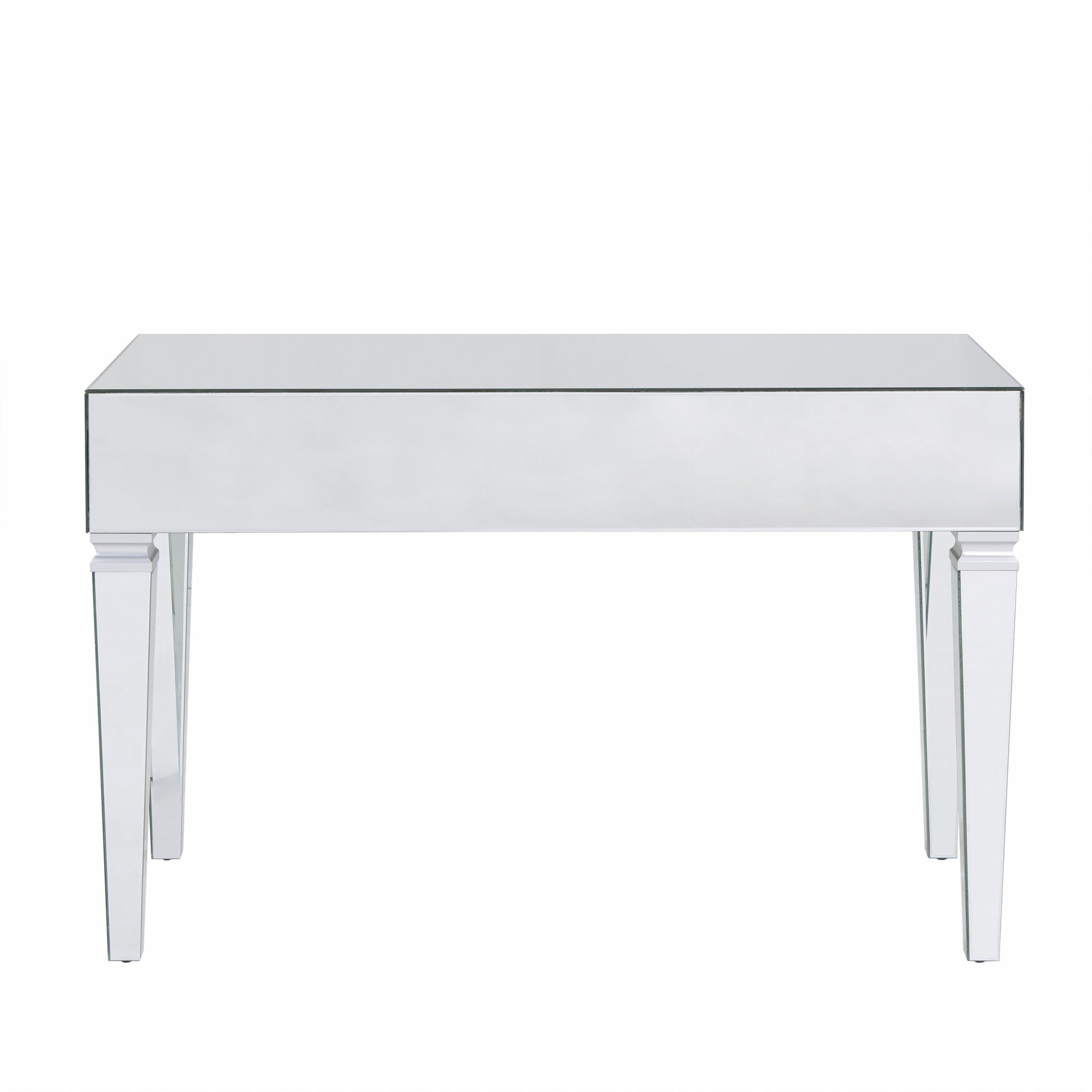 Silver Mirrored Glam Desk