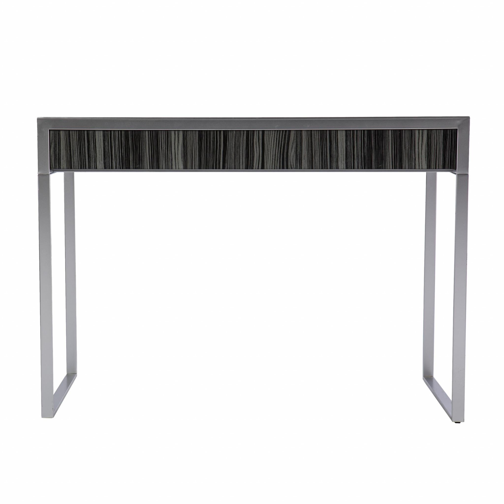 Black And Silver Writing Desk