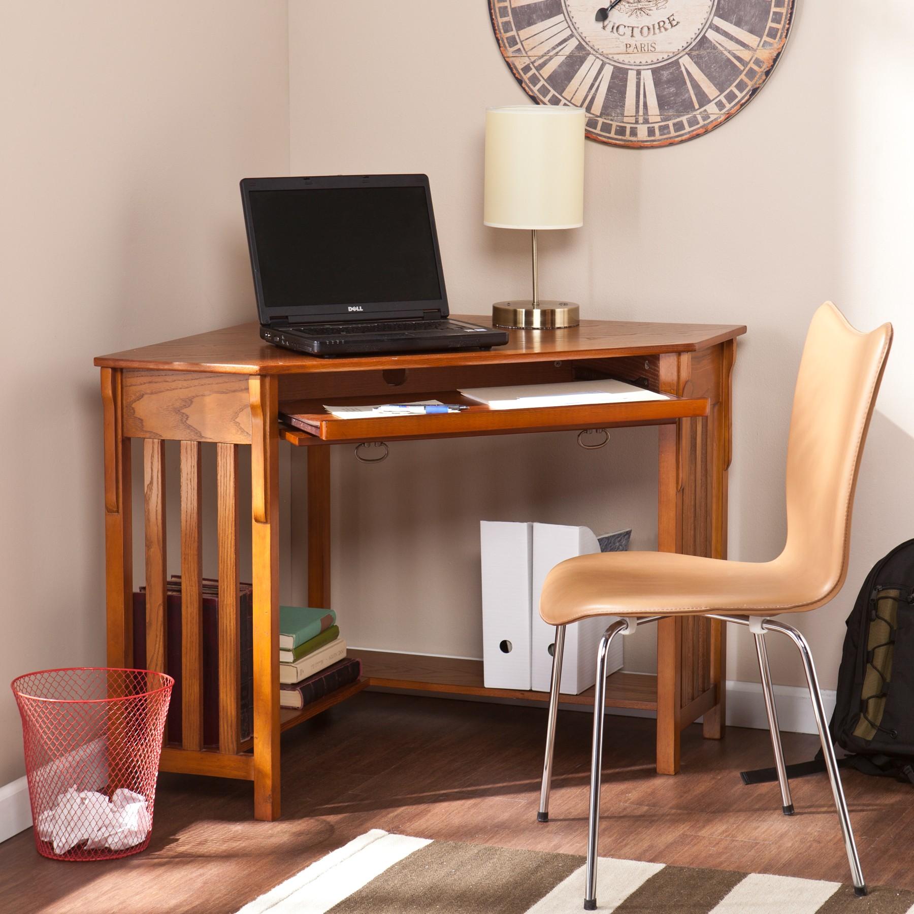 Mission Oak Corner Computer Desk