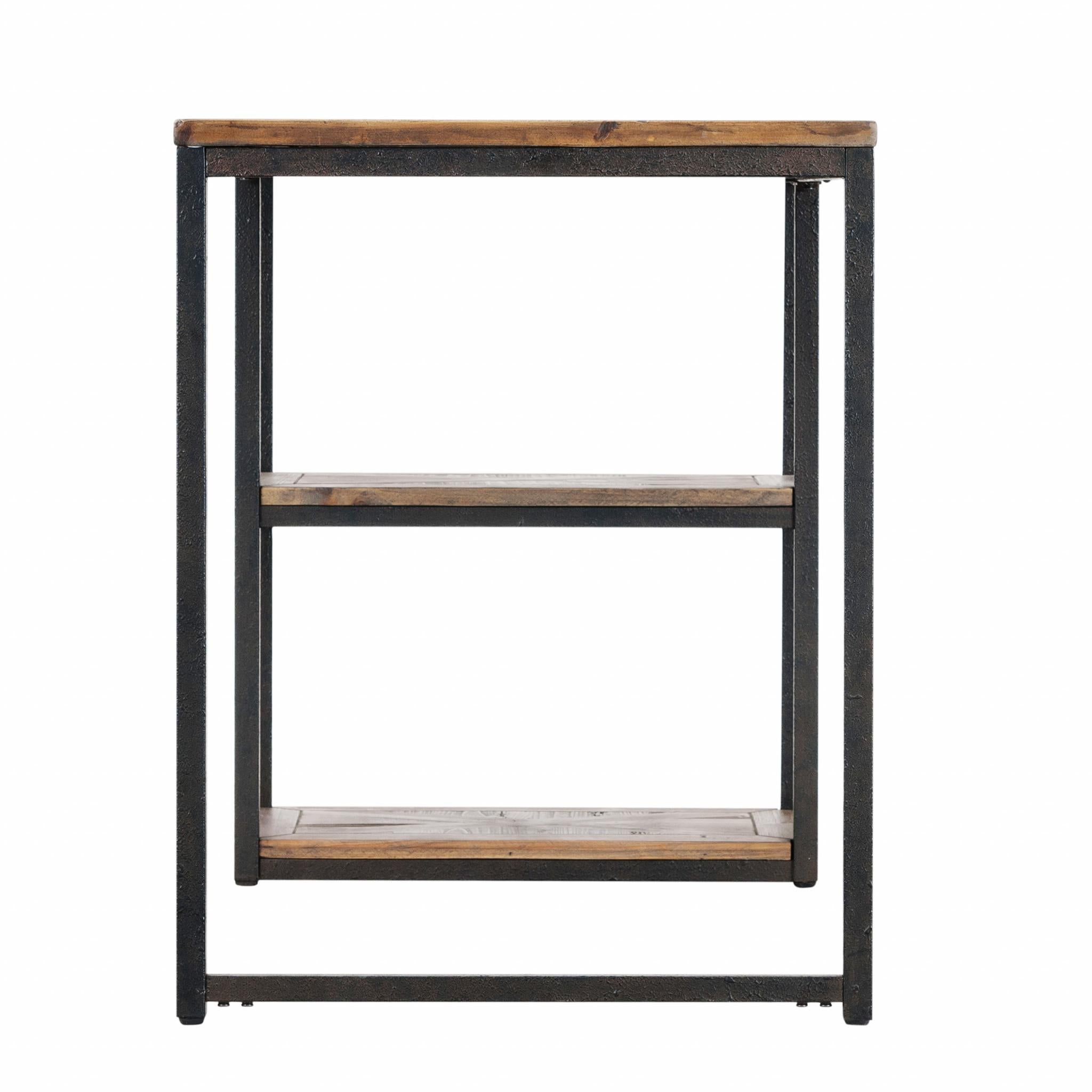 Black Reclaimed Wood Writing Desk