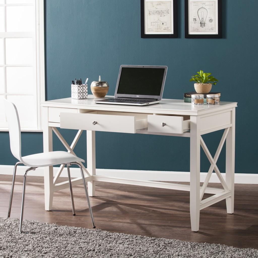 Farmhouse White Writing Desk