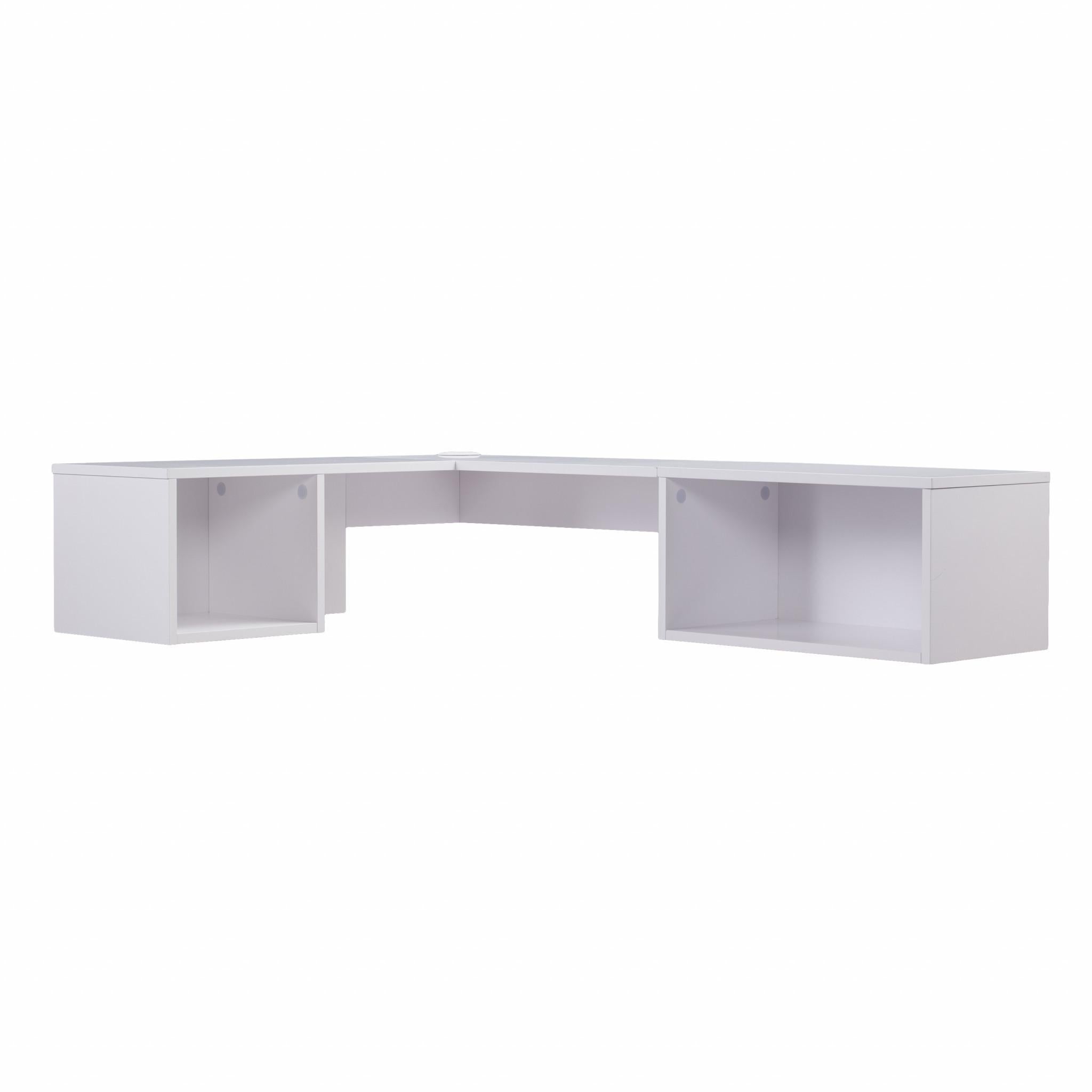 White Wall Mount Corner Desk