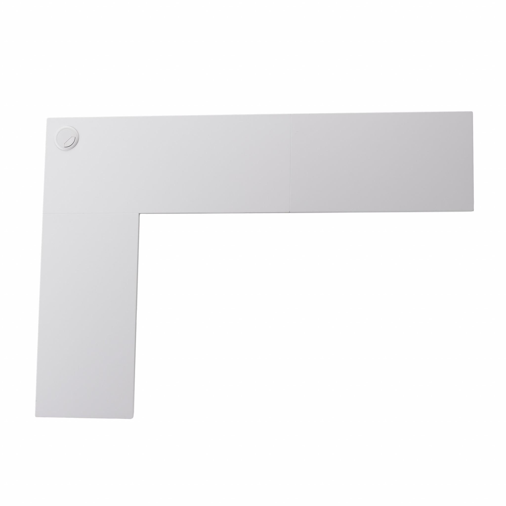 White Wall Mount Corner Desk