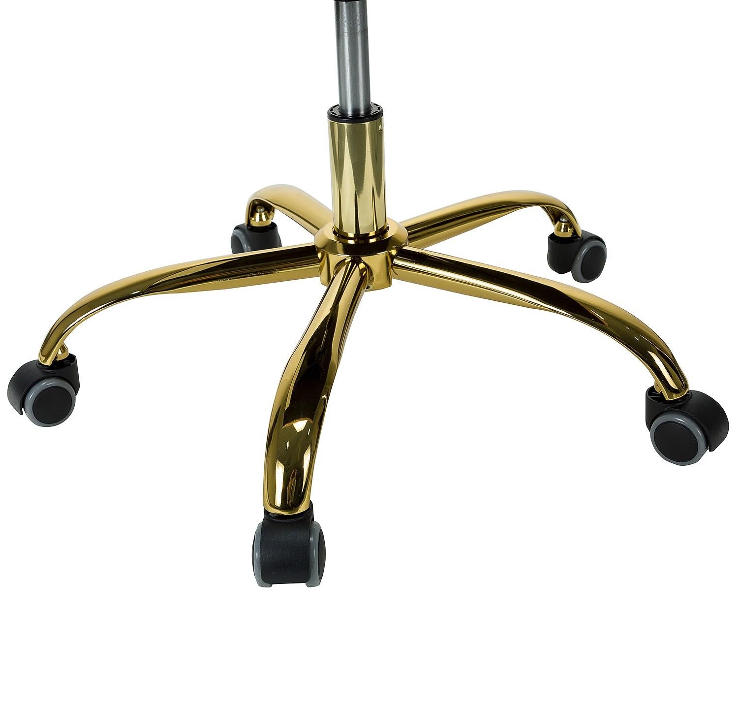 Back Channel Yellow and Gold Rolling Office Chair