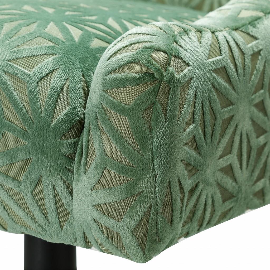 Pale Green Textured Geo Design Rolling Office Chair