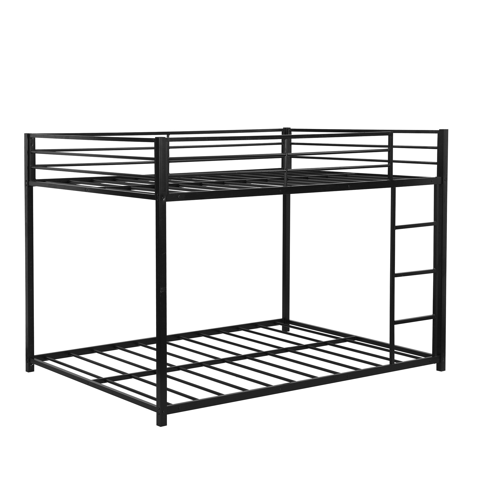 Black Full Over Full Low Metal Bunk Bed