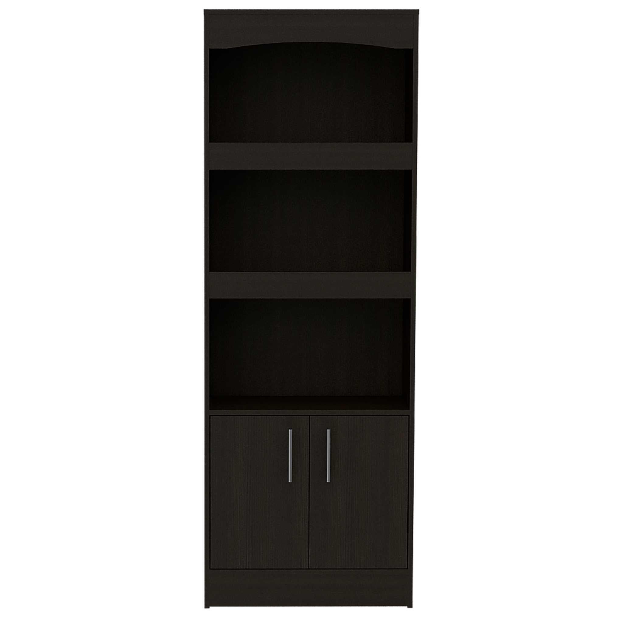 Catarina Black Bookcase Cabinet