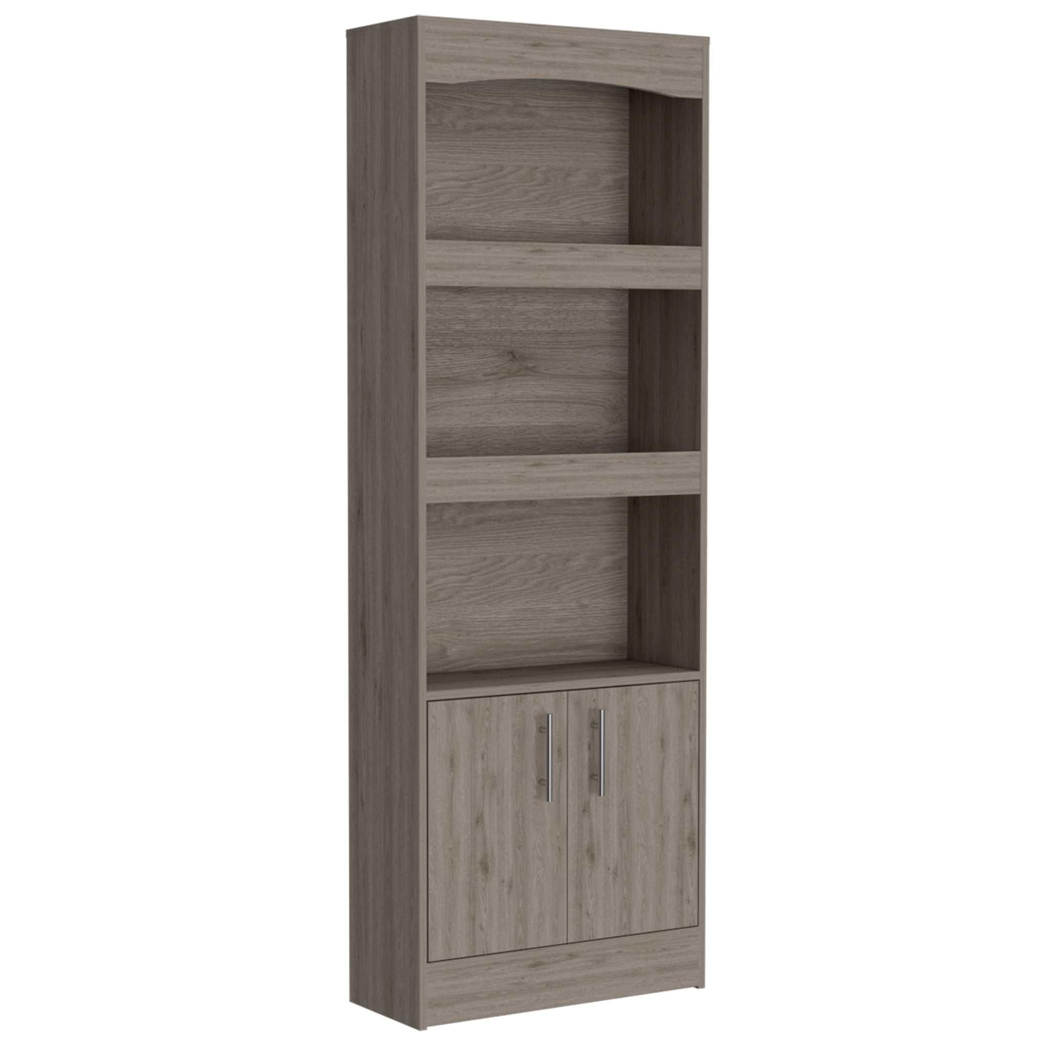 Catarina Light Gray Bookcase Cabinet