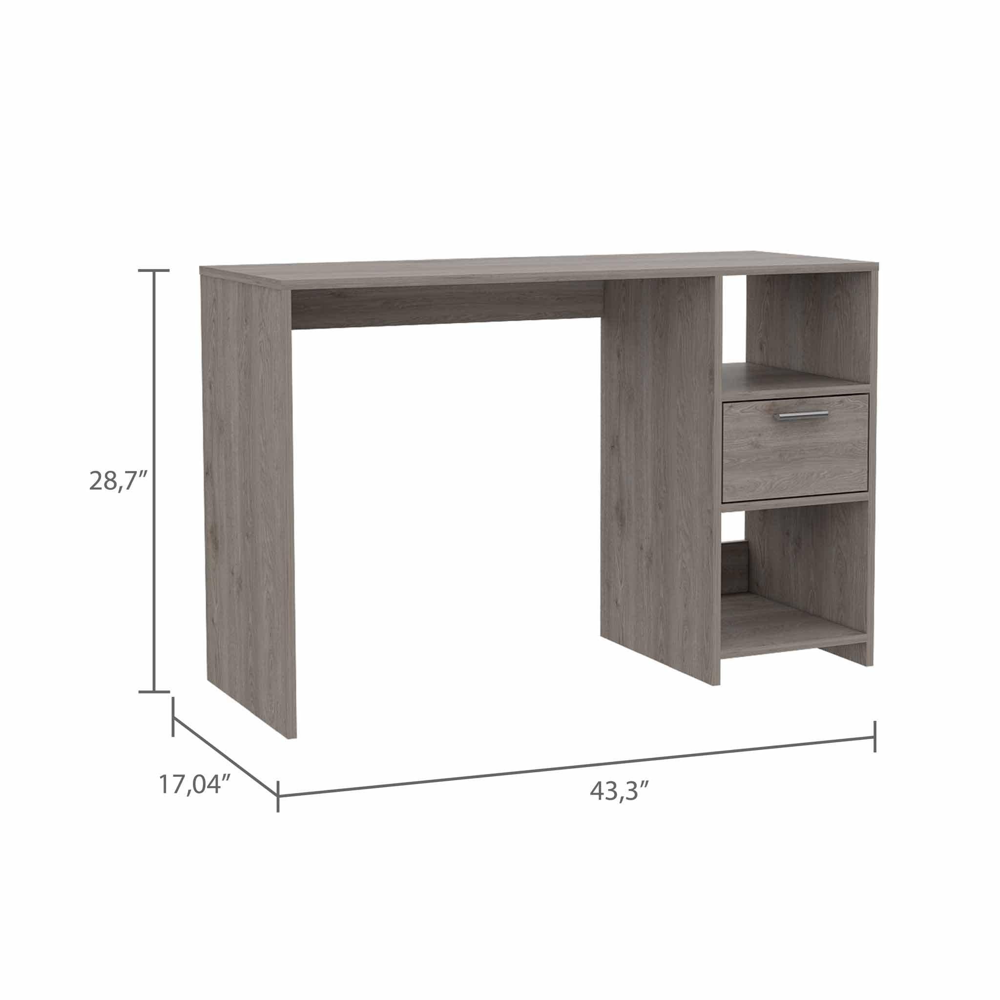 Boko Light Gray Modern Computer Desk