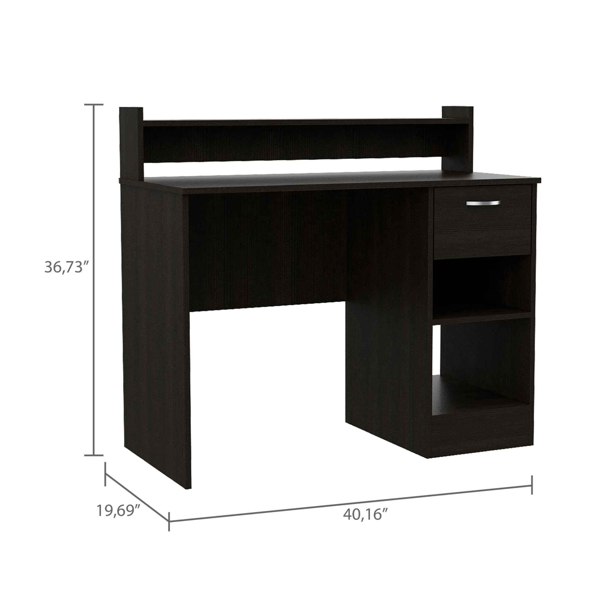 Luxin Black Computer Desk