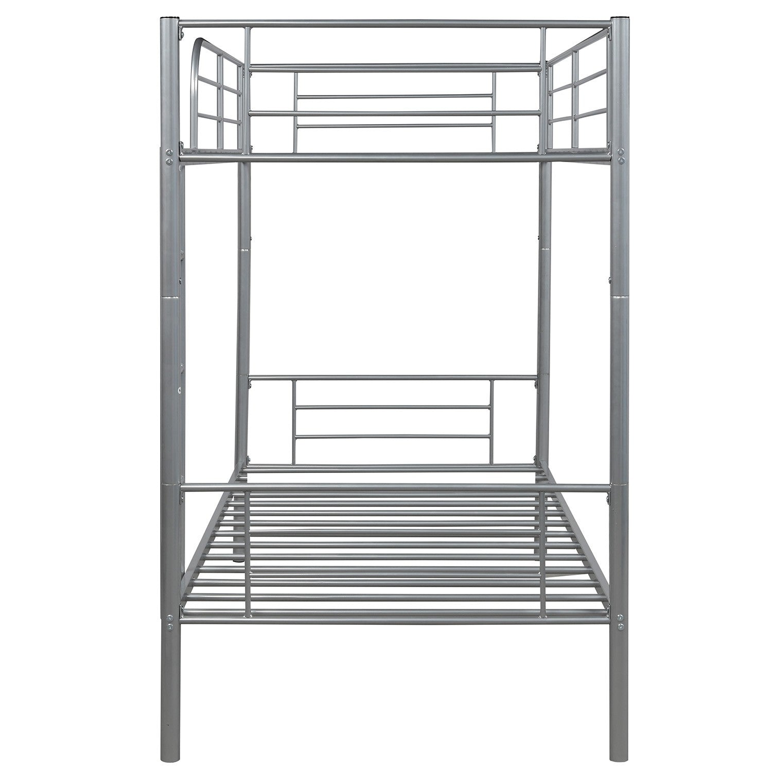 Silver Twin Over Twin  Separable Bunk Bed