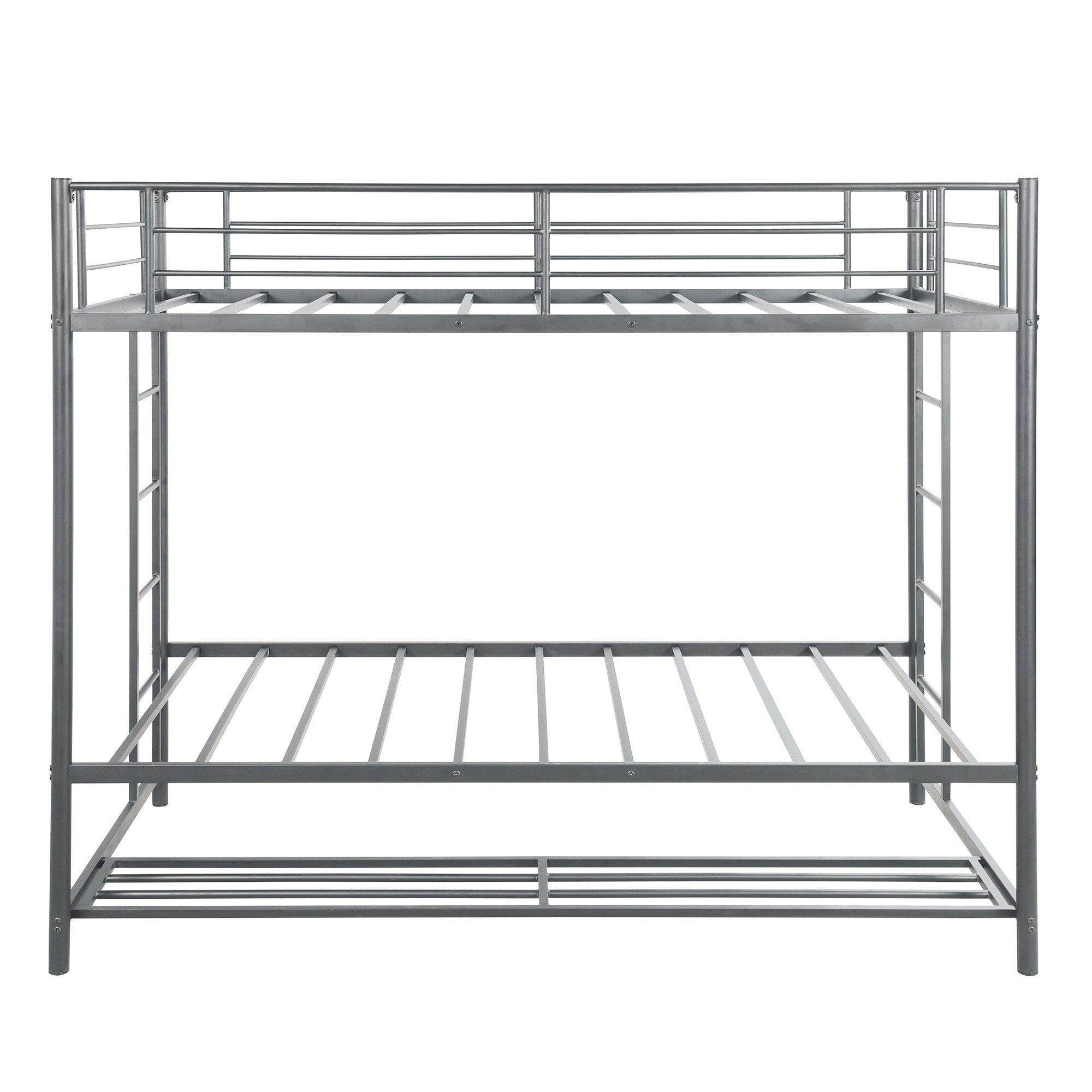 Silver Twin Over Twin Bunk Bed