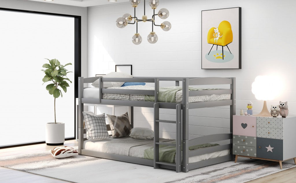 Gray Twin Over Twin Separable Bunk Bed