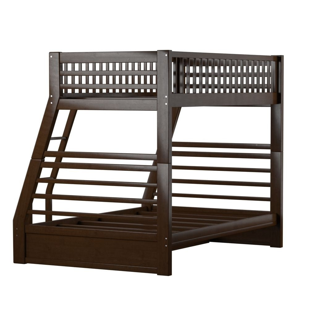 Brown Twin Over Full Size Bunk Bed