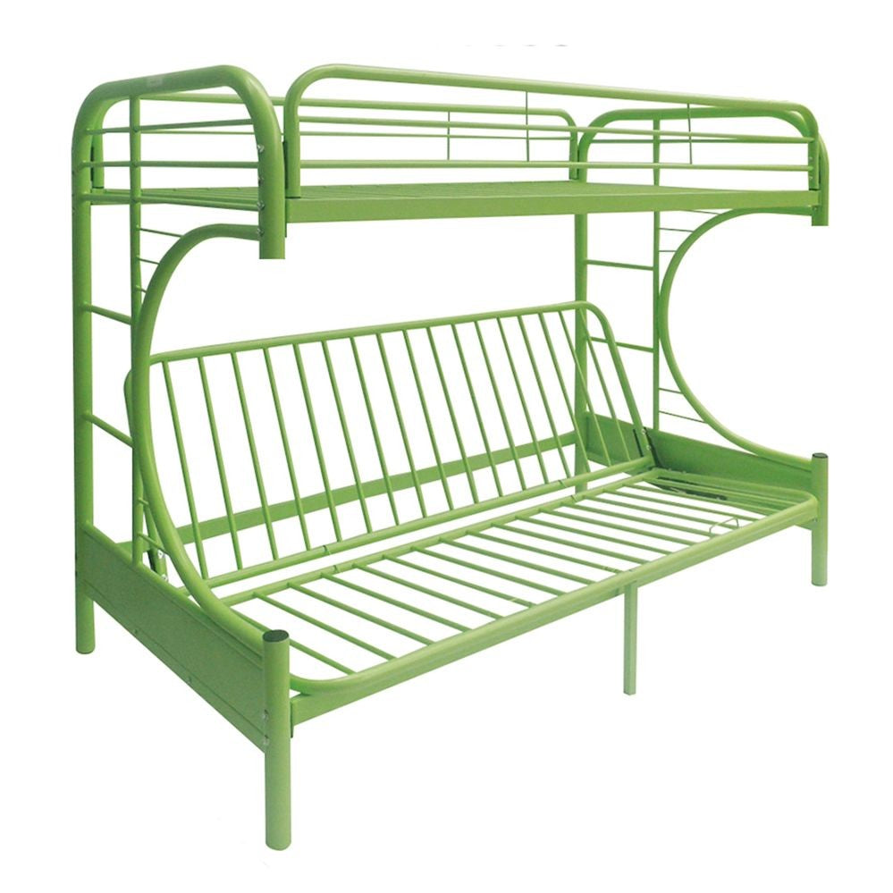 Green Twin Over Full Futon Bunk Bed