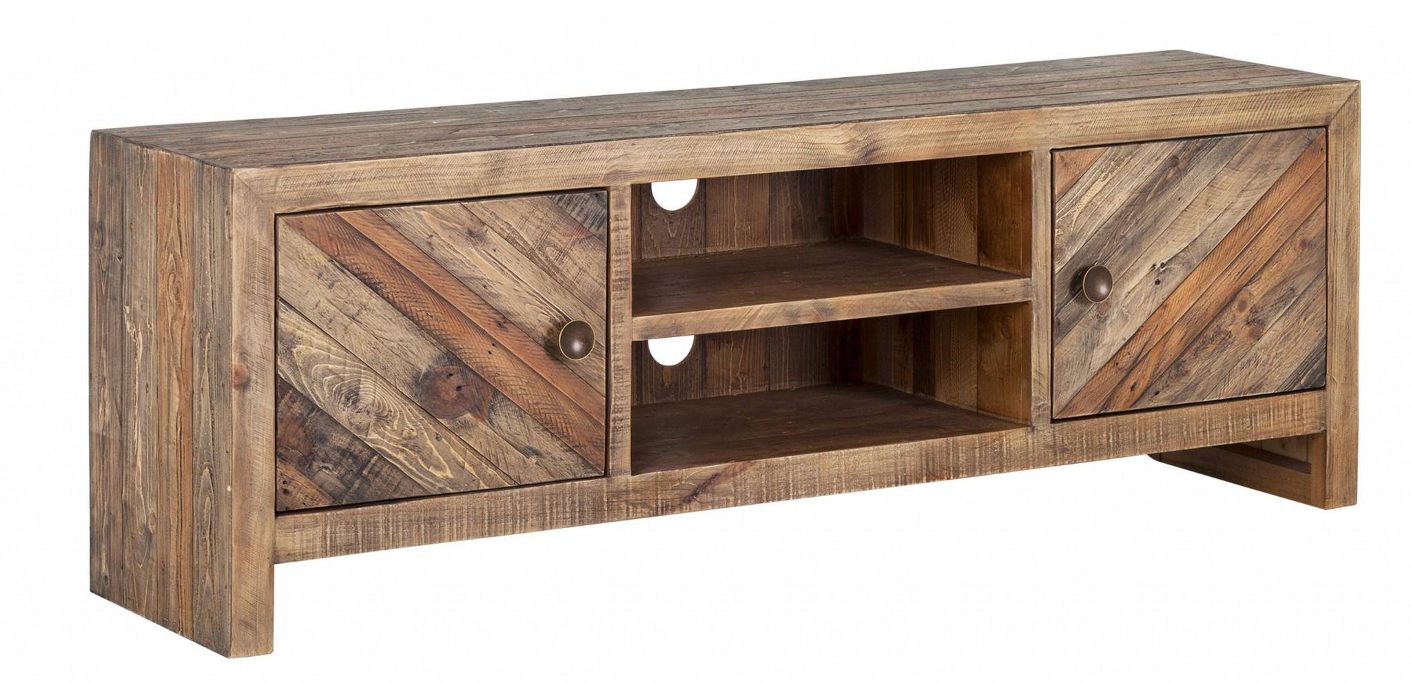 Rustic Natural Trendy TV Console