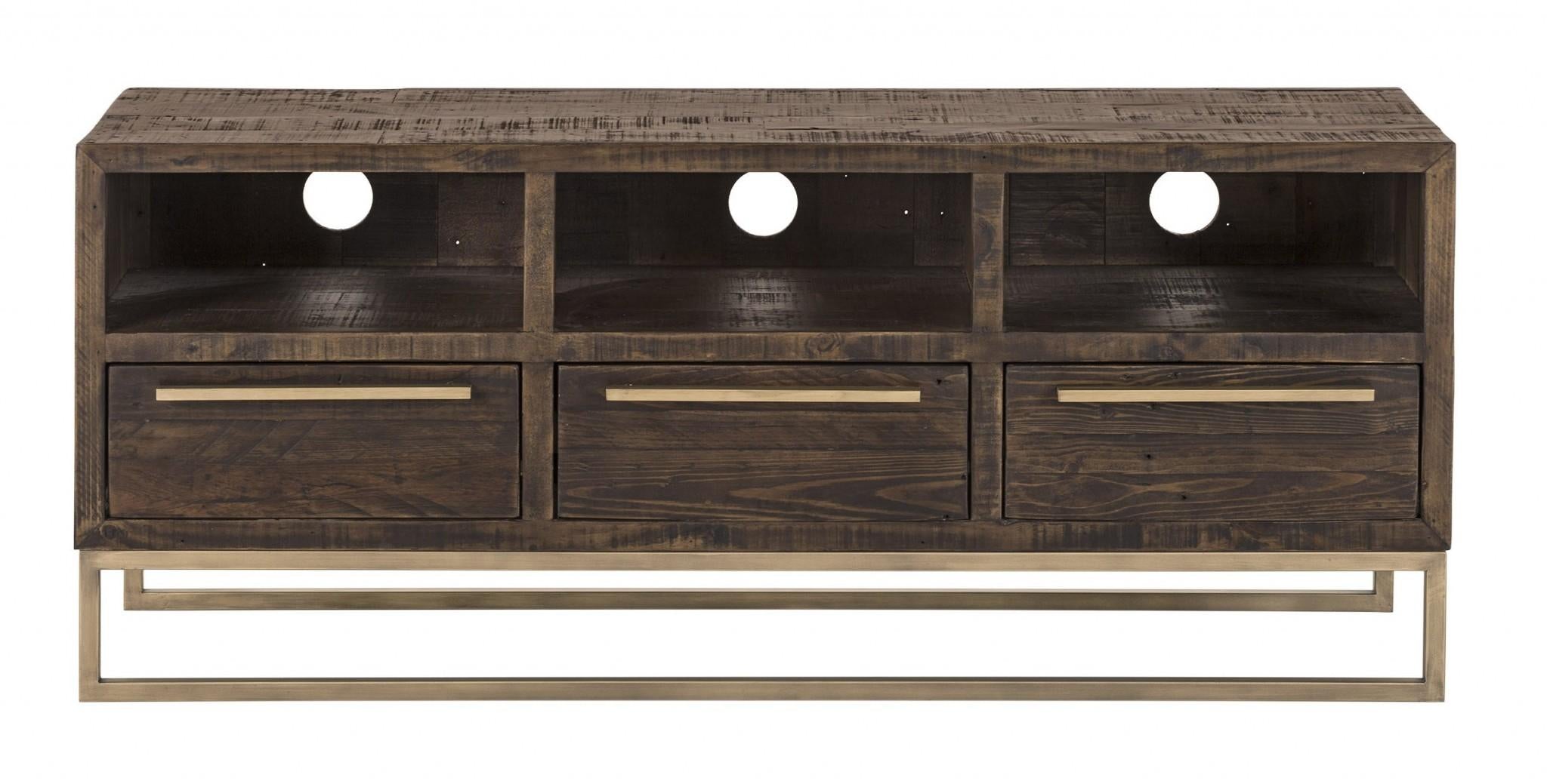 Contemporary Industrial Style TV Console