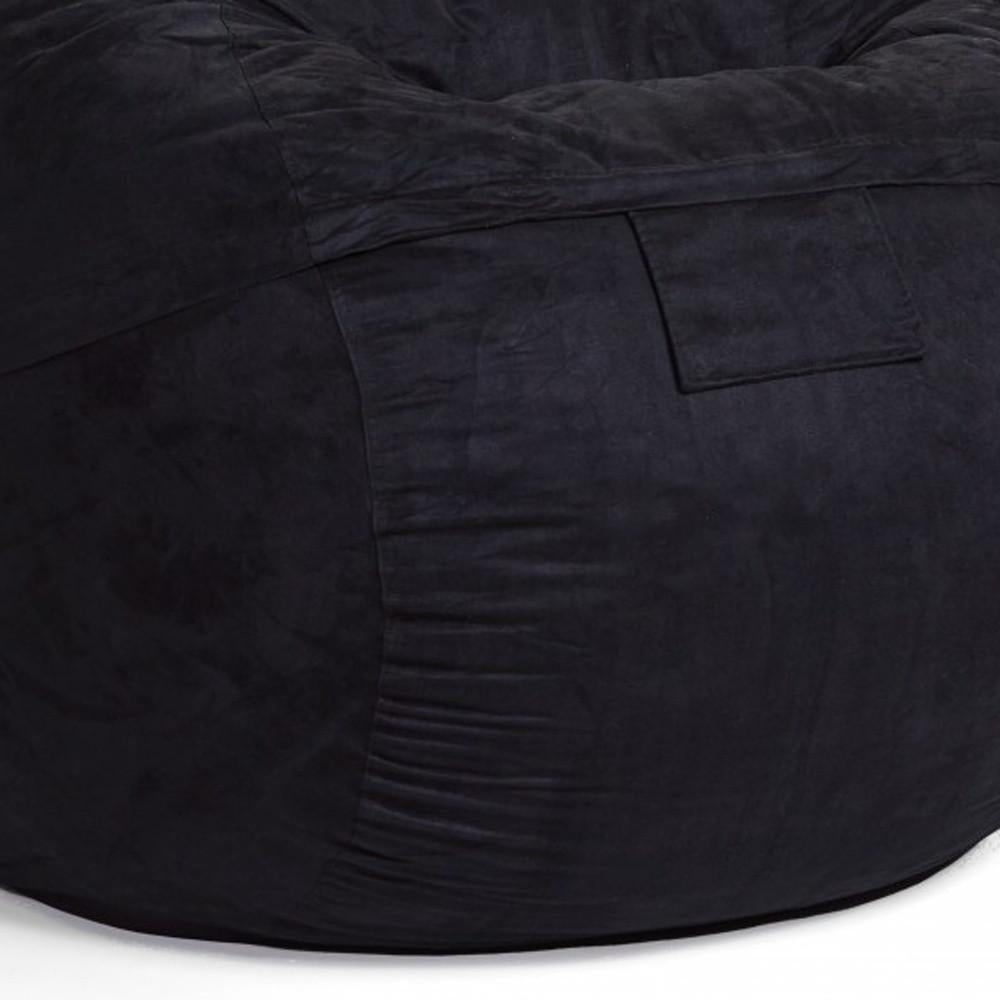 Classic Cozy Black Bean Bag Chair