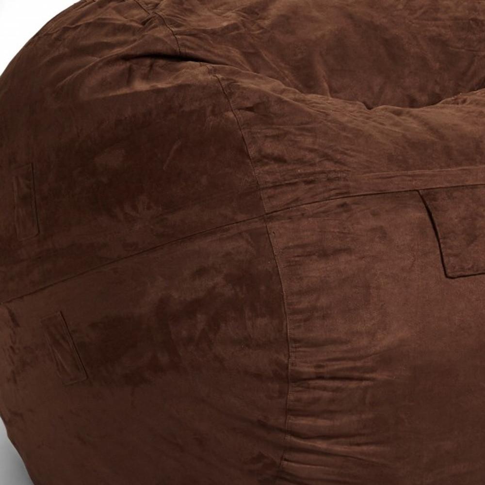 Classic Cozy Brown Bean Bag Chair