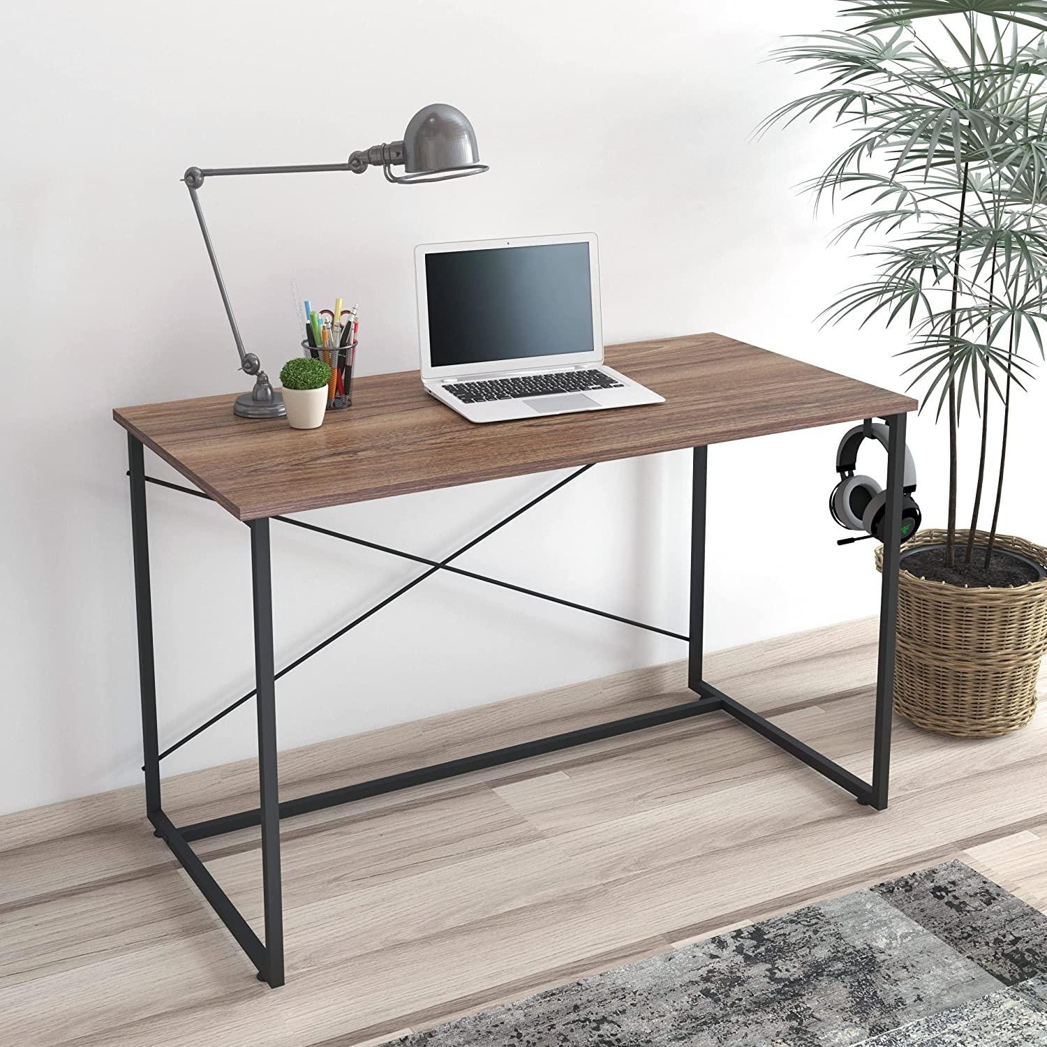 Modern Industrial Computer And Writing Table Desk