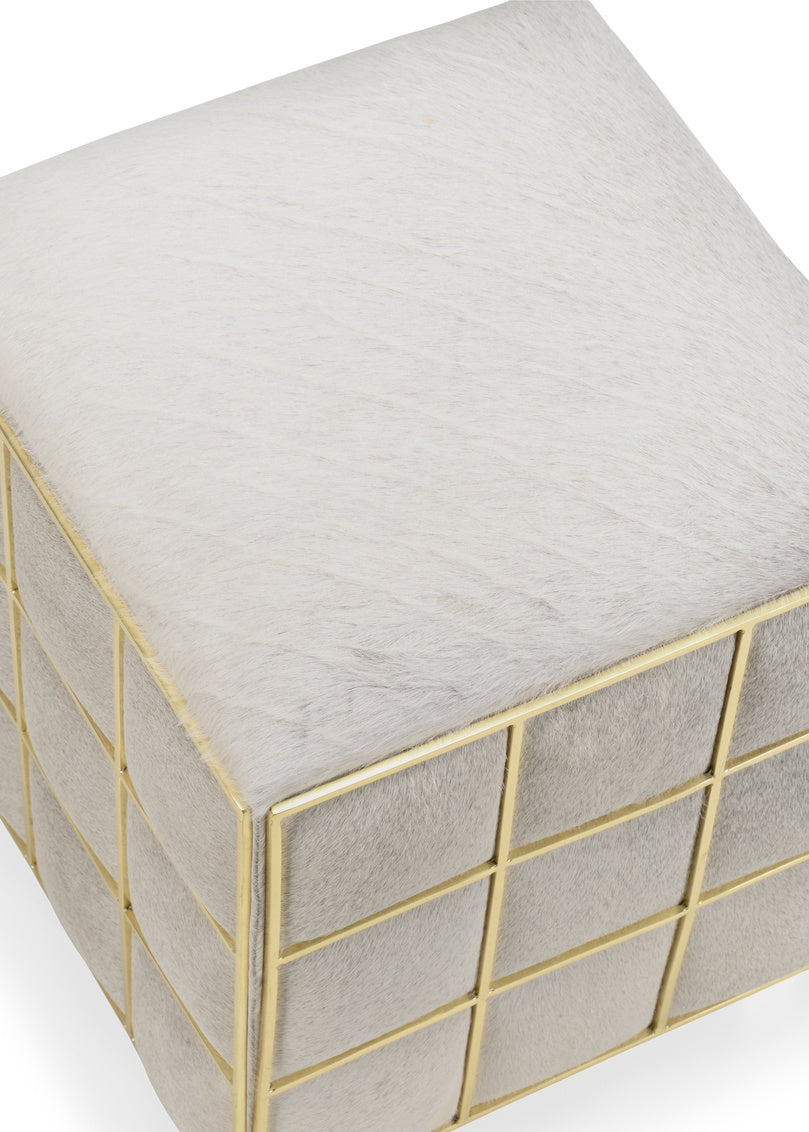 Square Hide Stool