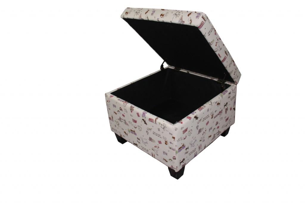 Traveling Cats Storage Ottoman