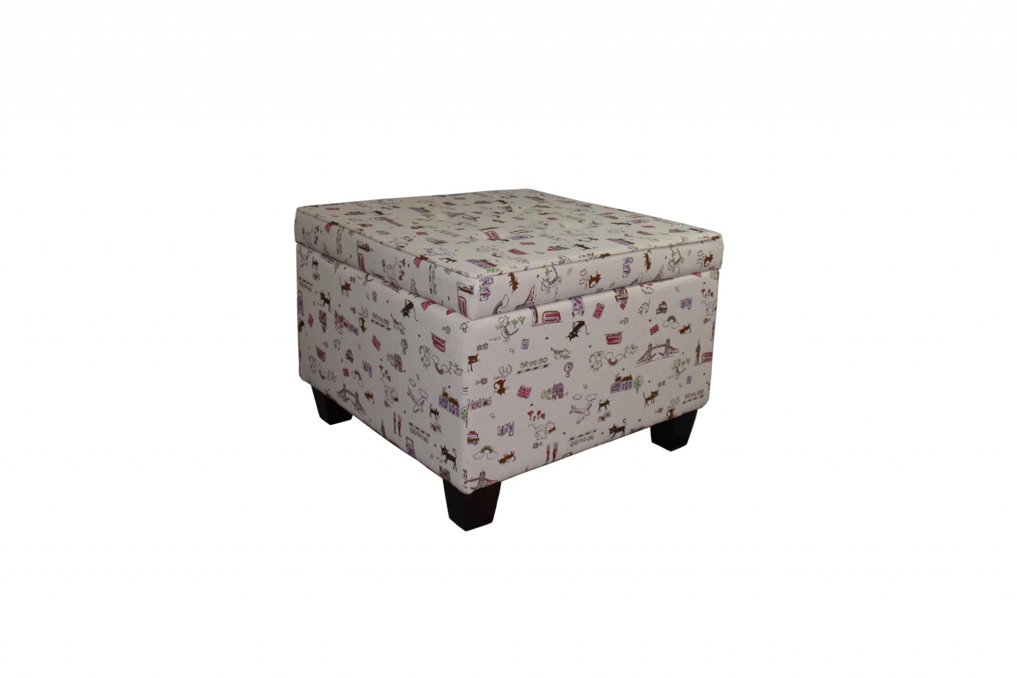 Traveling Cats Storage Ottoman