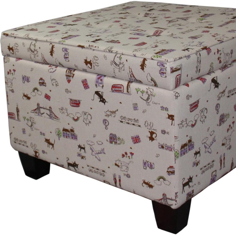 Traveling Cats Storage Ottoman