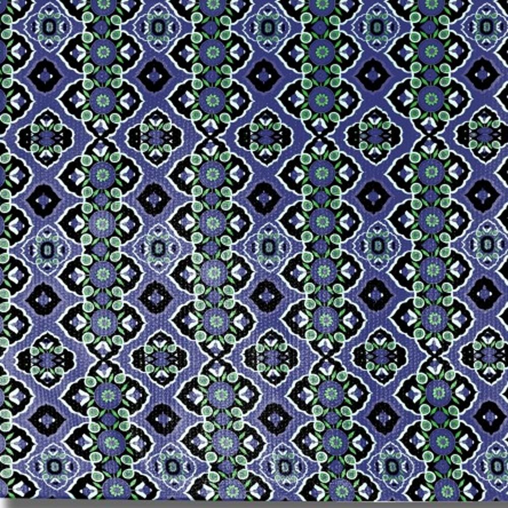 Blue And Green Geometric Non Skid Area Rug