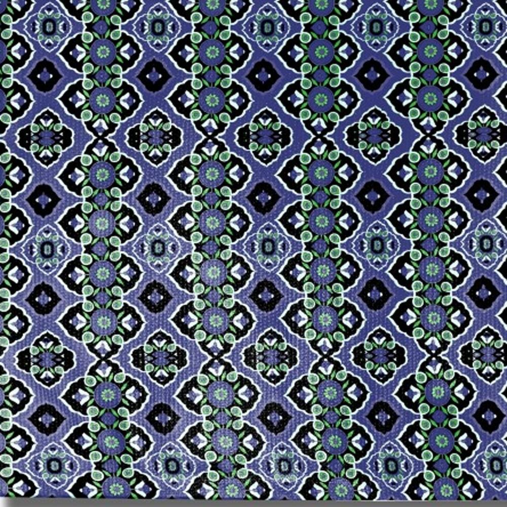 5' X 7' Black Blue Green Area Rug