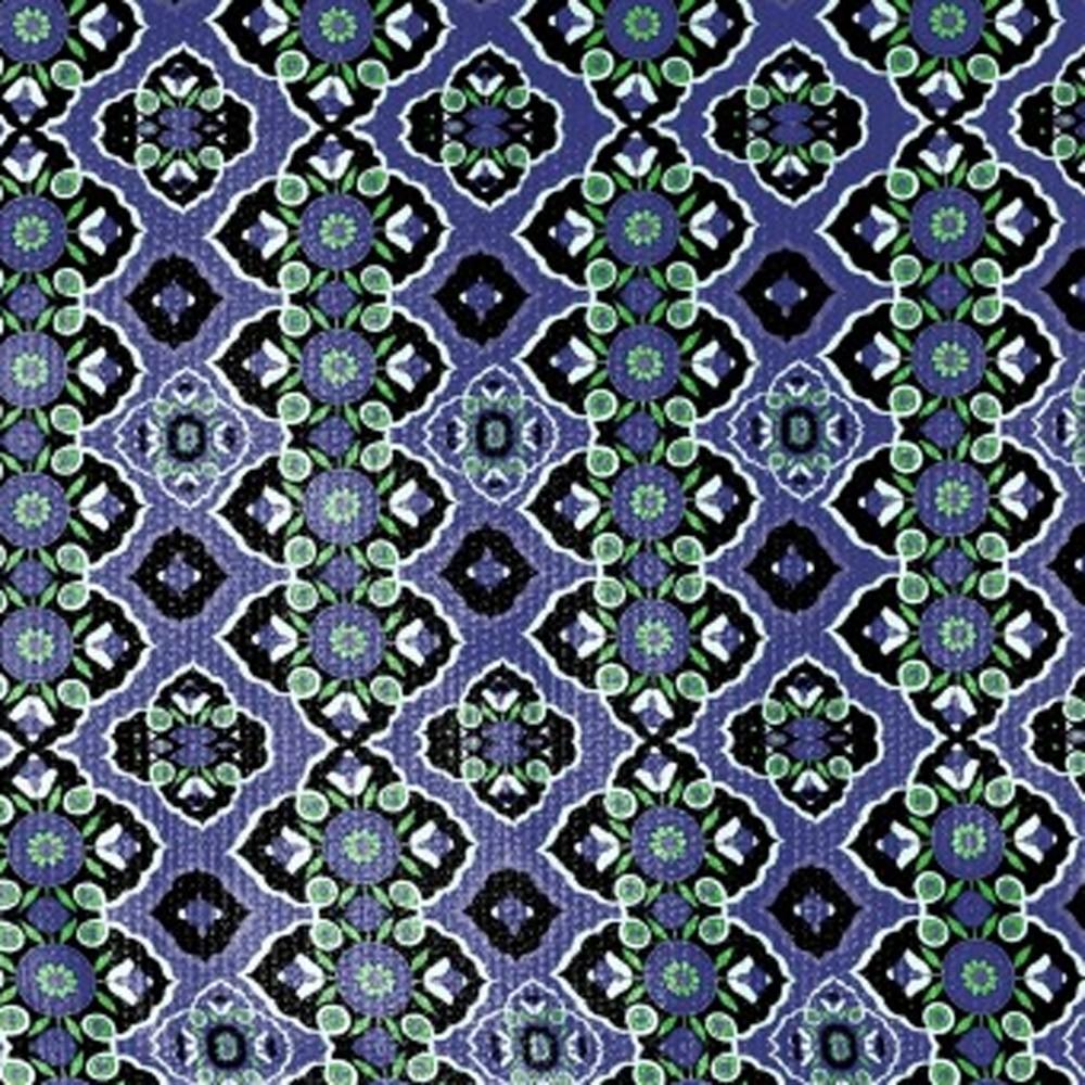 5' X 7' Black Blue Green Area Rug