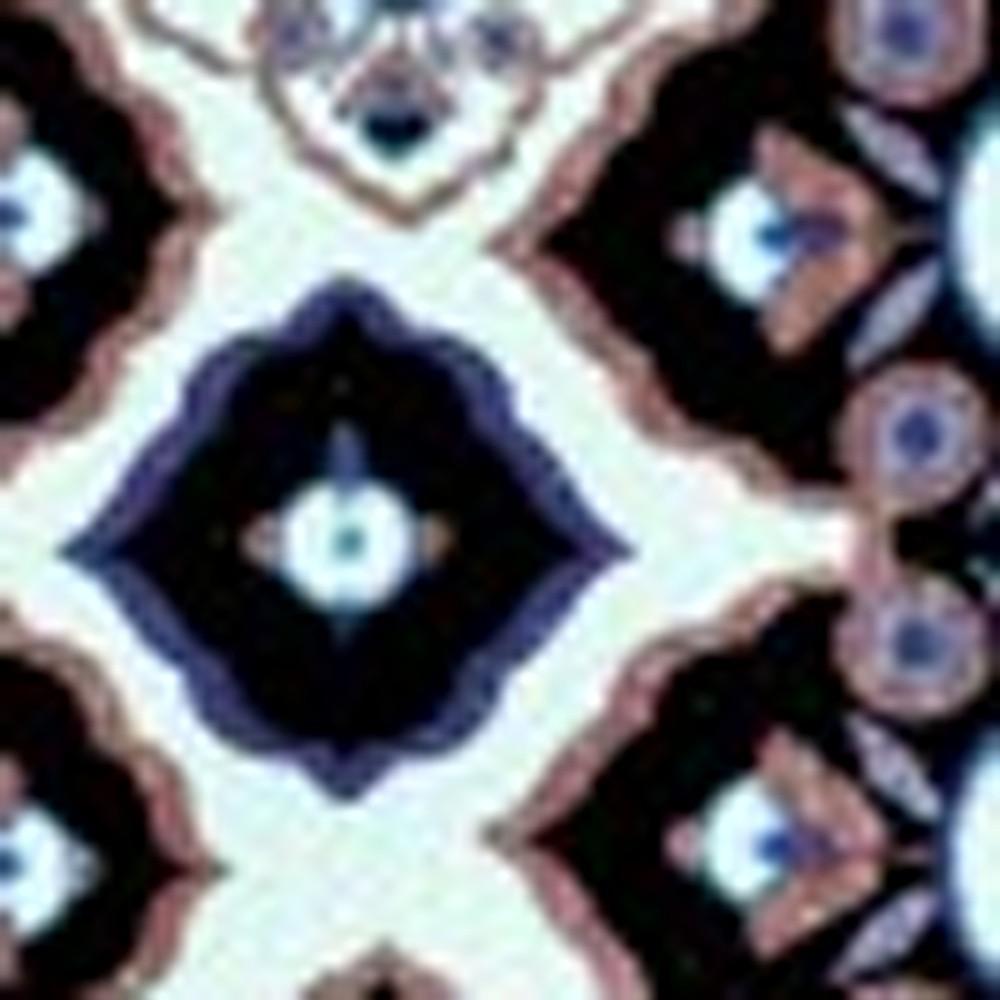 5' X 7' Black Light Blue Area Rug