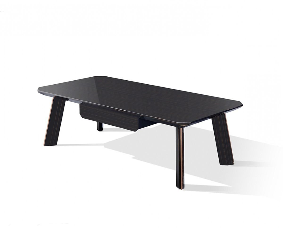 Modern Black and Rose Gold Coffee Table