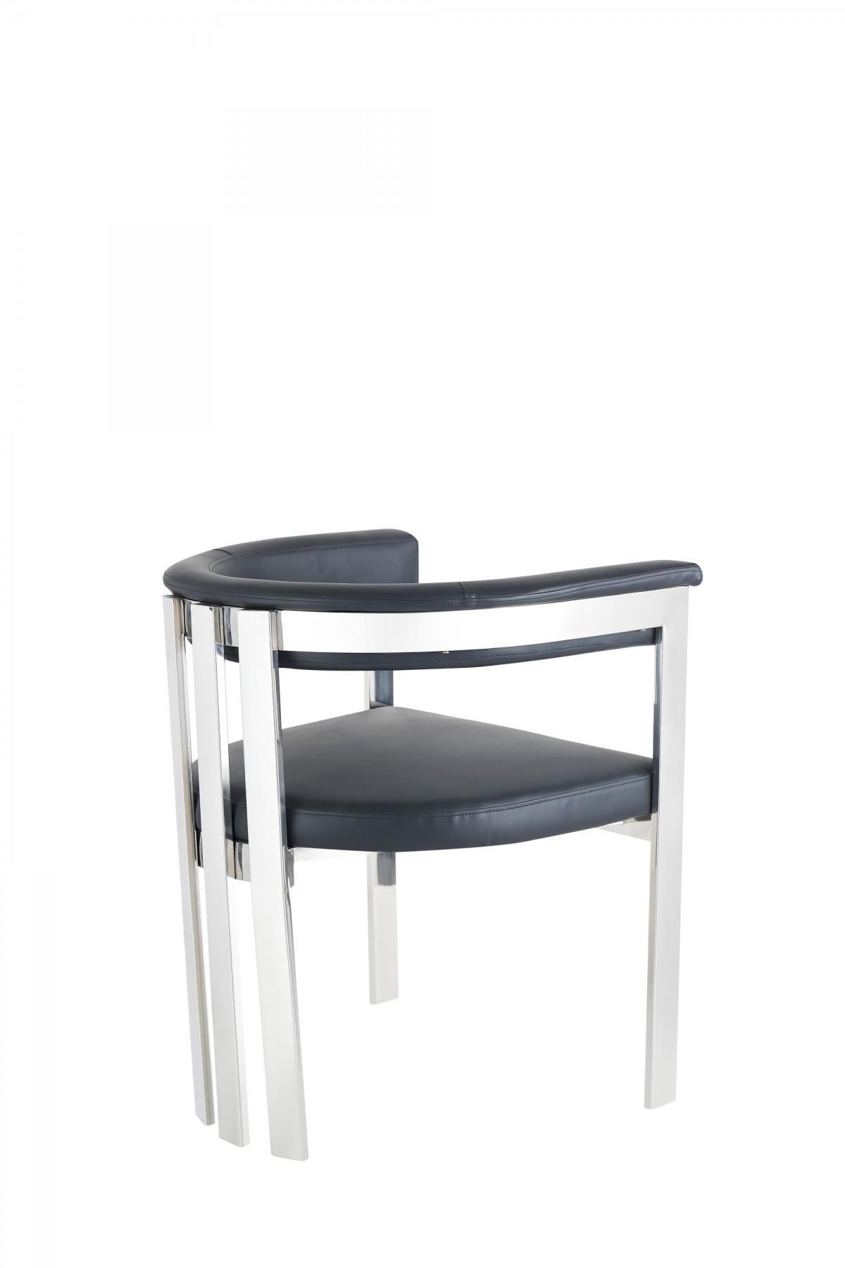 Black Silver Dining Chair