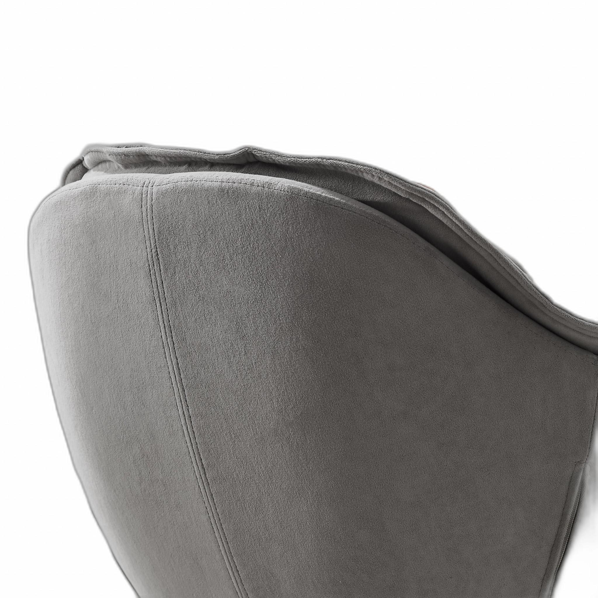 Modern Grey Home or Office Swivel Accent Chair