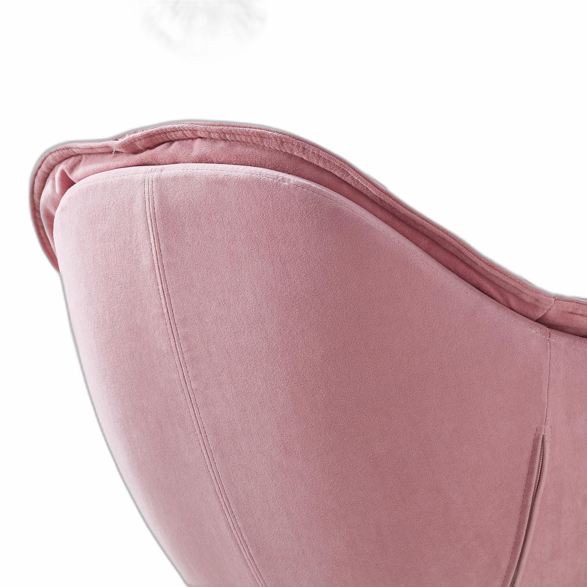 Modern Pink Home or Office Swivel Accent Chair