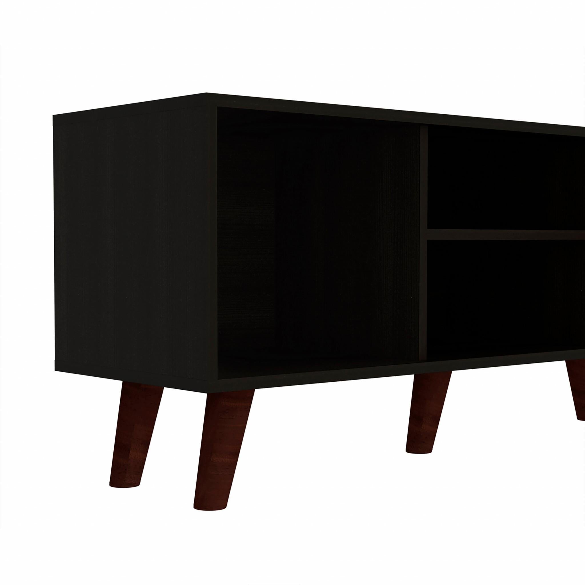 Contemporary Black Wengue TV Stand