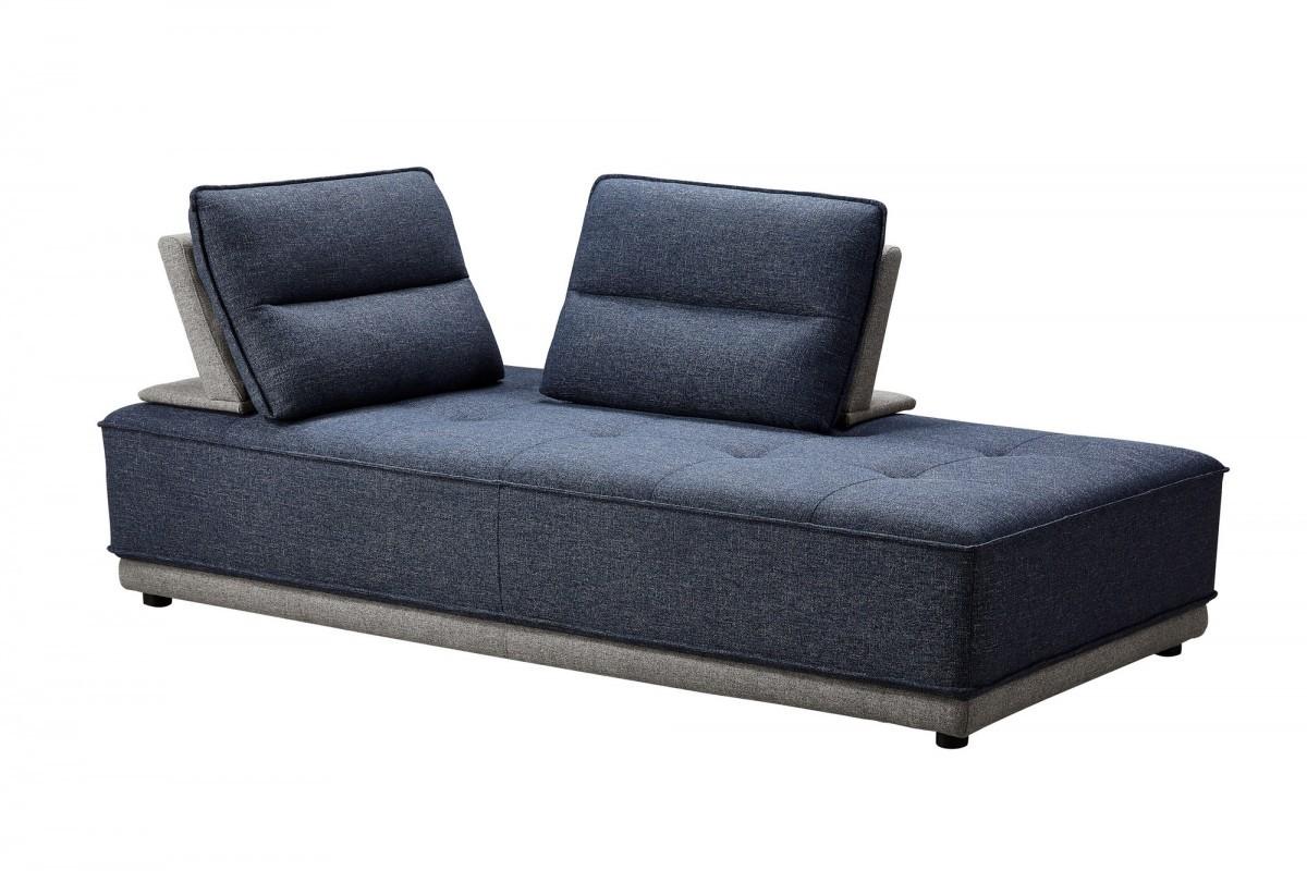 Blue and Gray Ultimate Lounger Modular Sectional Sofa