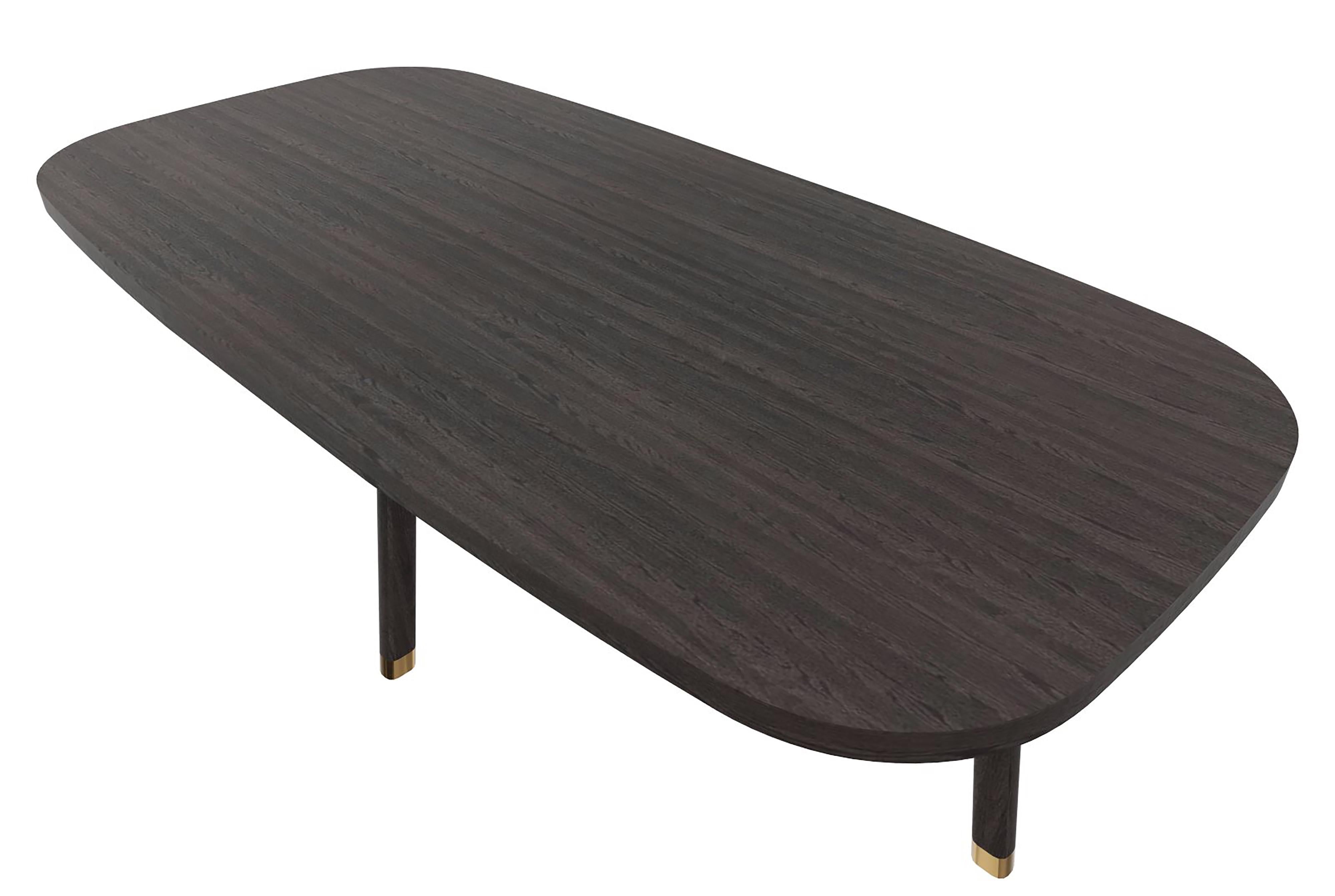 52” Mod Scandi Black Wood Coffee Table