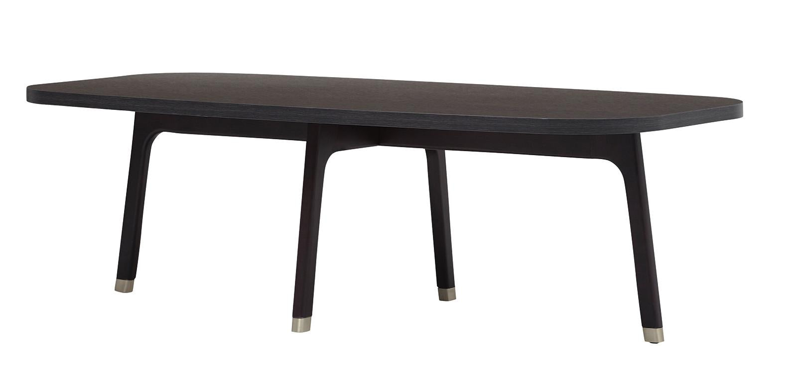 52” Mod Scandi Black Wood Coffee Table