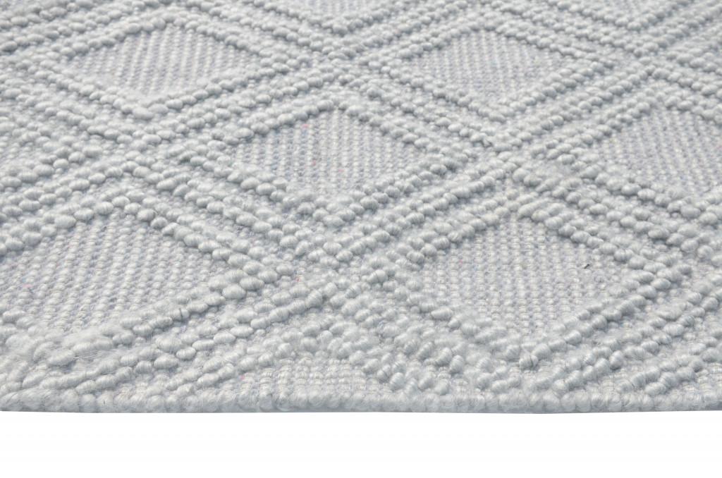 5’ x 7’ Gray Diamond Lattice Modern Area Rug