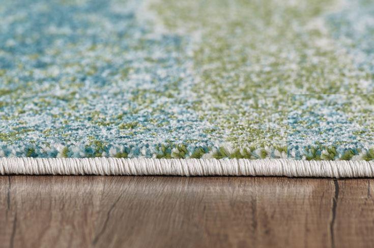 3’ x 5’ Blue Sage Impressionistic Ocean Area Rug