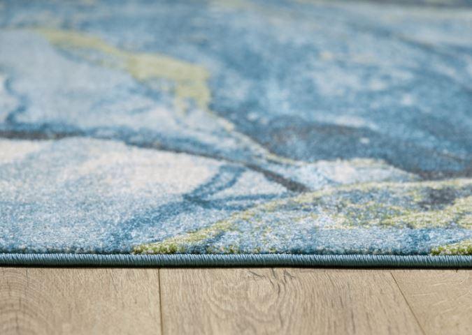 5’ x 8’ Blue Sage Abstract Stone Modern Area Rug