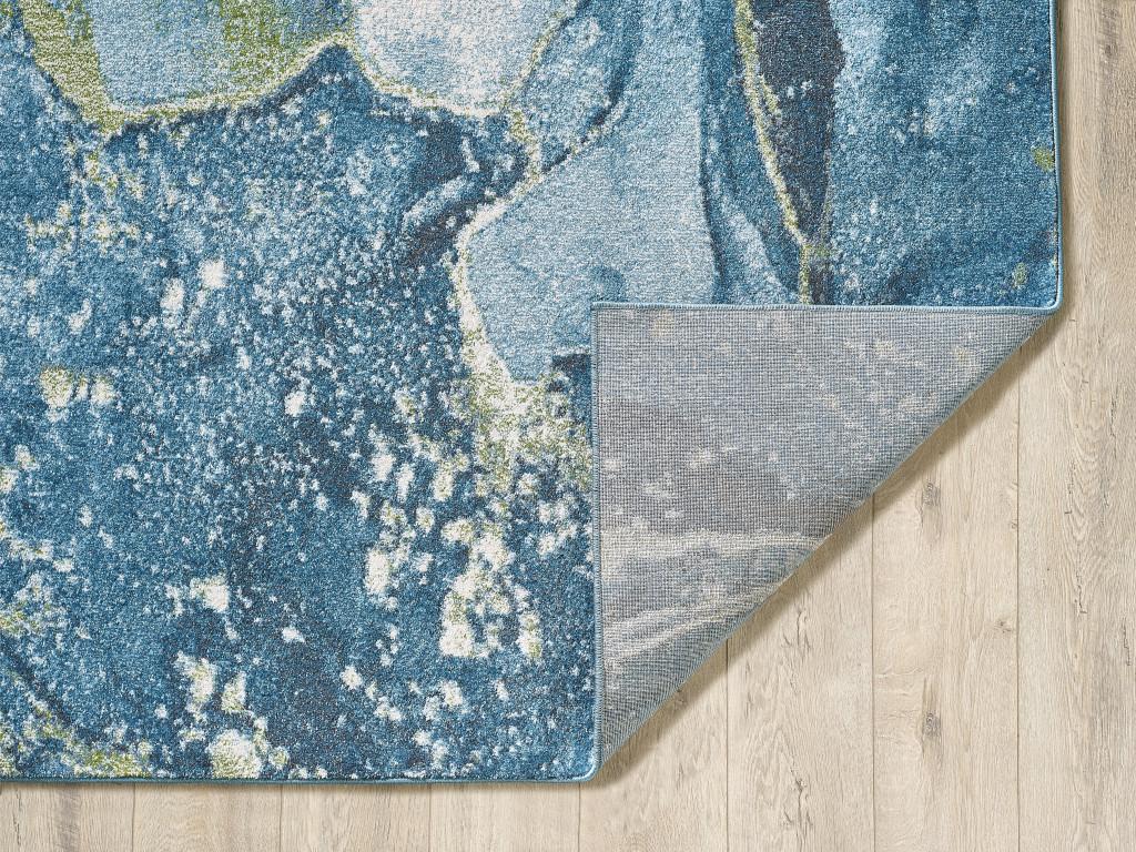 8’ x 11’ Blue Sage Abstract Stone Modern Area Rug