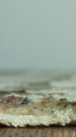 5’ x 8’ Ivory Khaki Distressed Plaid Area Rug