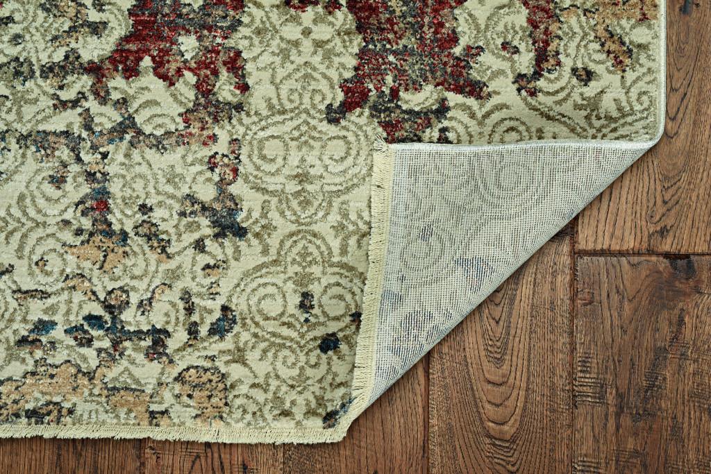 2’ x 8’ Sage Ivory Weathered Vintage Runner Rug