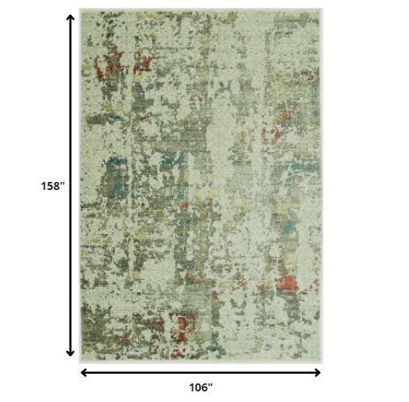 9’ x 13’ Sage Ivory Weathered Vintage Area Rug Default Title