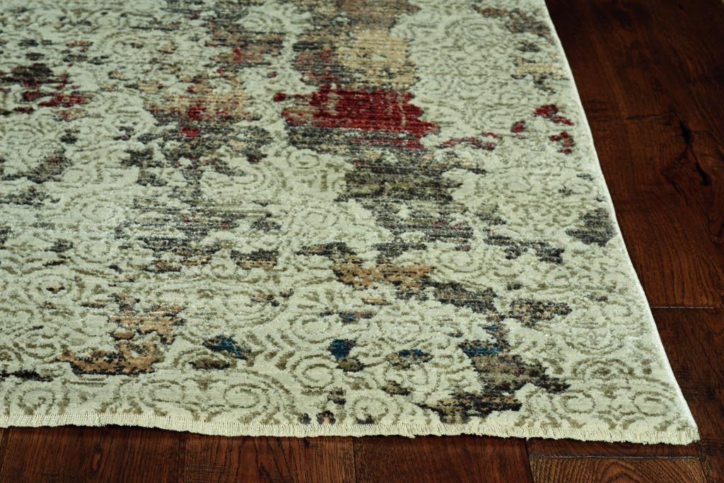 8’ Round Sage Ivory Weathered Vintage Area Rug Default Title
